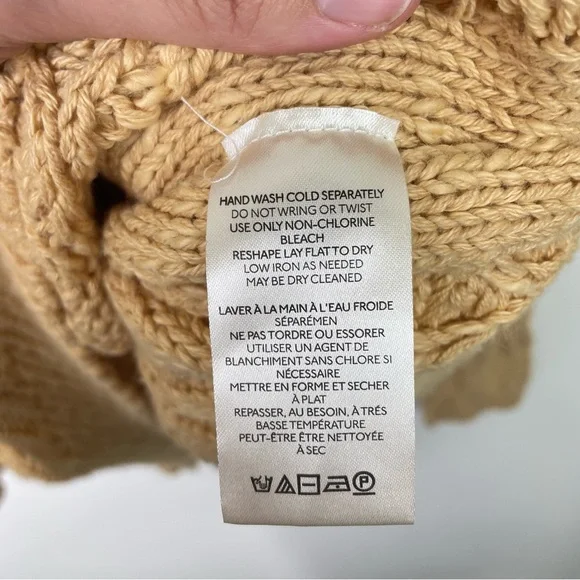 NWOT Free People Isa Cable Knit Sweater, Small - Picture 7 of 12